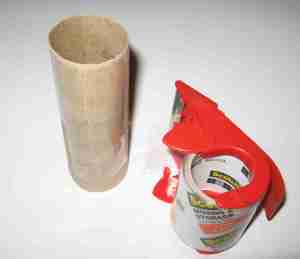 Tape it all together, but don't tape on the lower 1/2" (1 cm)