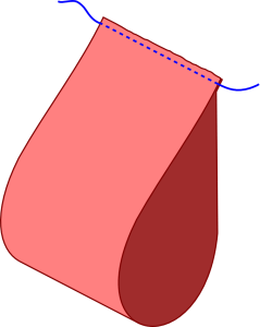 sew fabric ends together