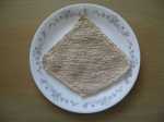 knitted linen dishcloth