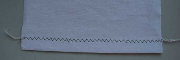 3-step zigzag hem right side