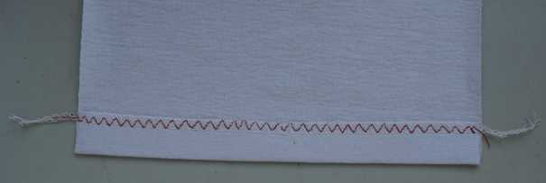 3-step zigzag hem wrong side