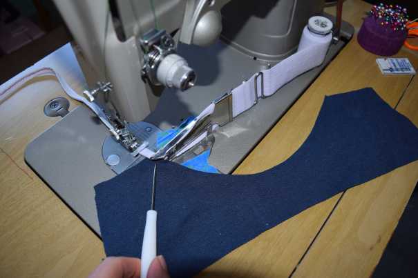 Using binder on sewing machine